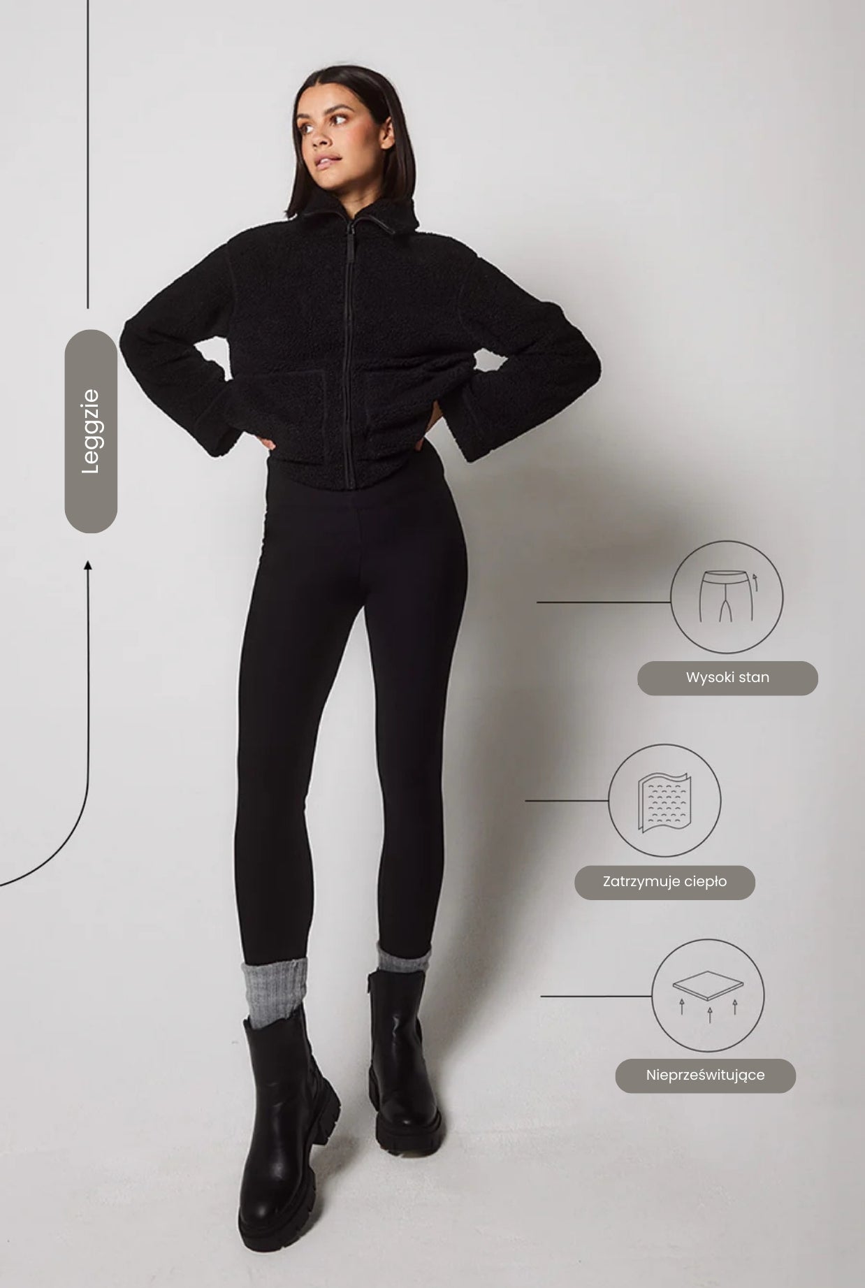 Legginsy z futerkiem